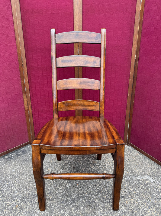 Four Pottery Barn Ladder Back Chairs