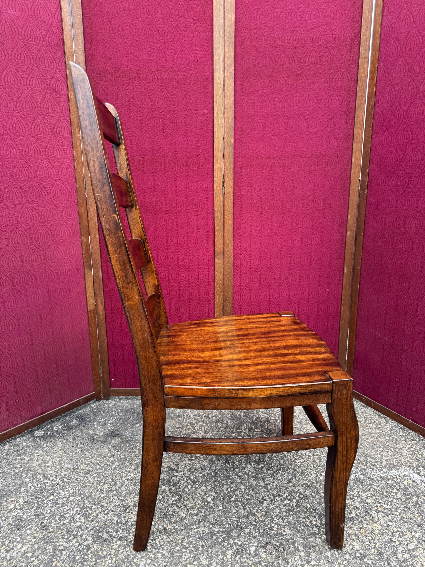 Four Pottery Barn Ladder Back Chairs