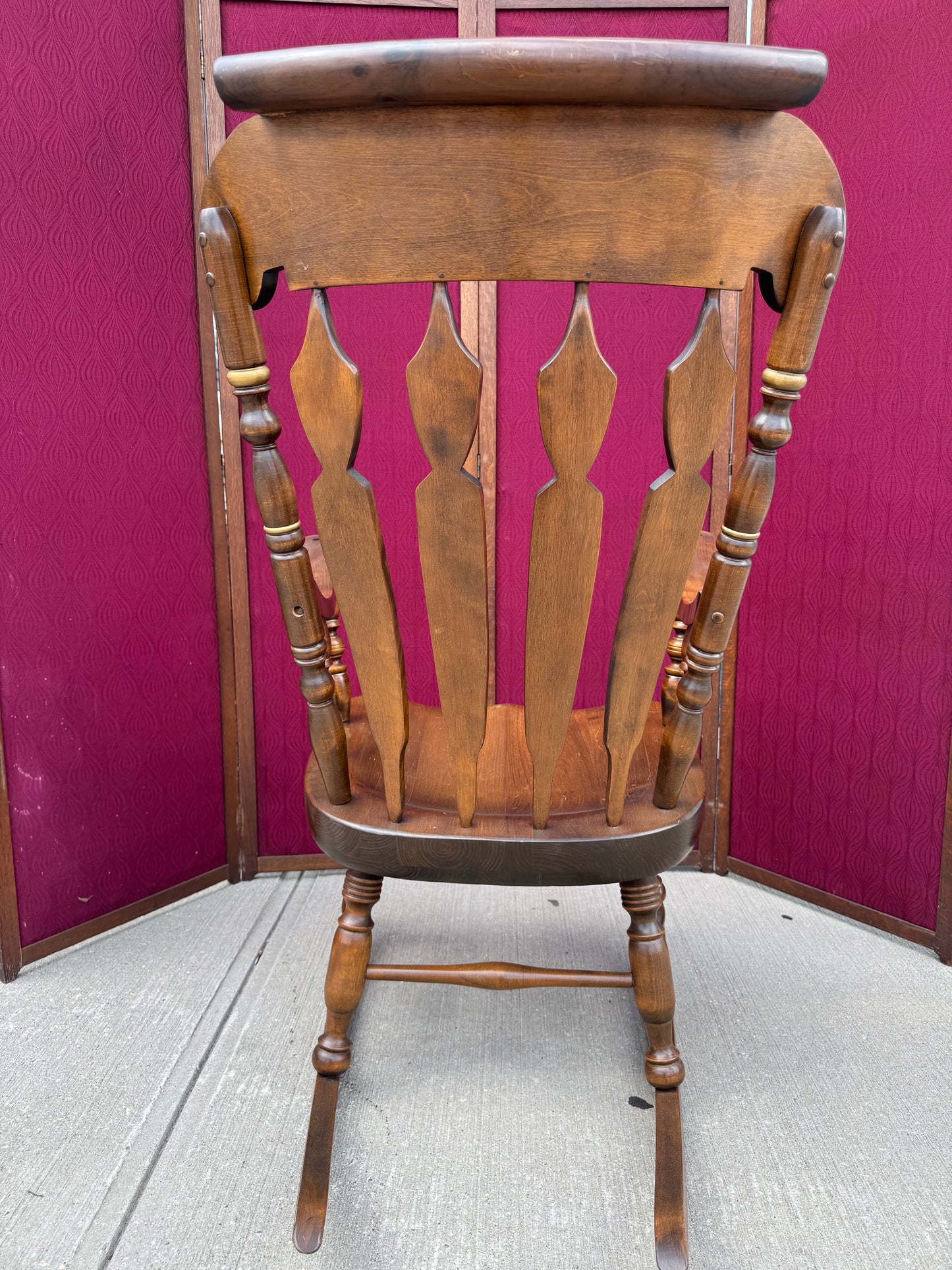 Vintage Windsor-Style Rocking Chair