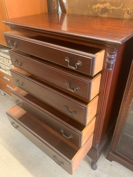 1940s Mahogany Chippendale Chest of Drawers