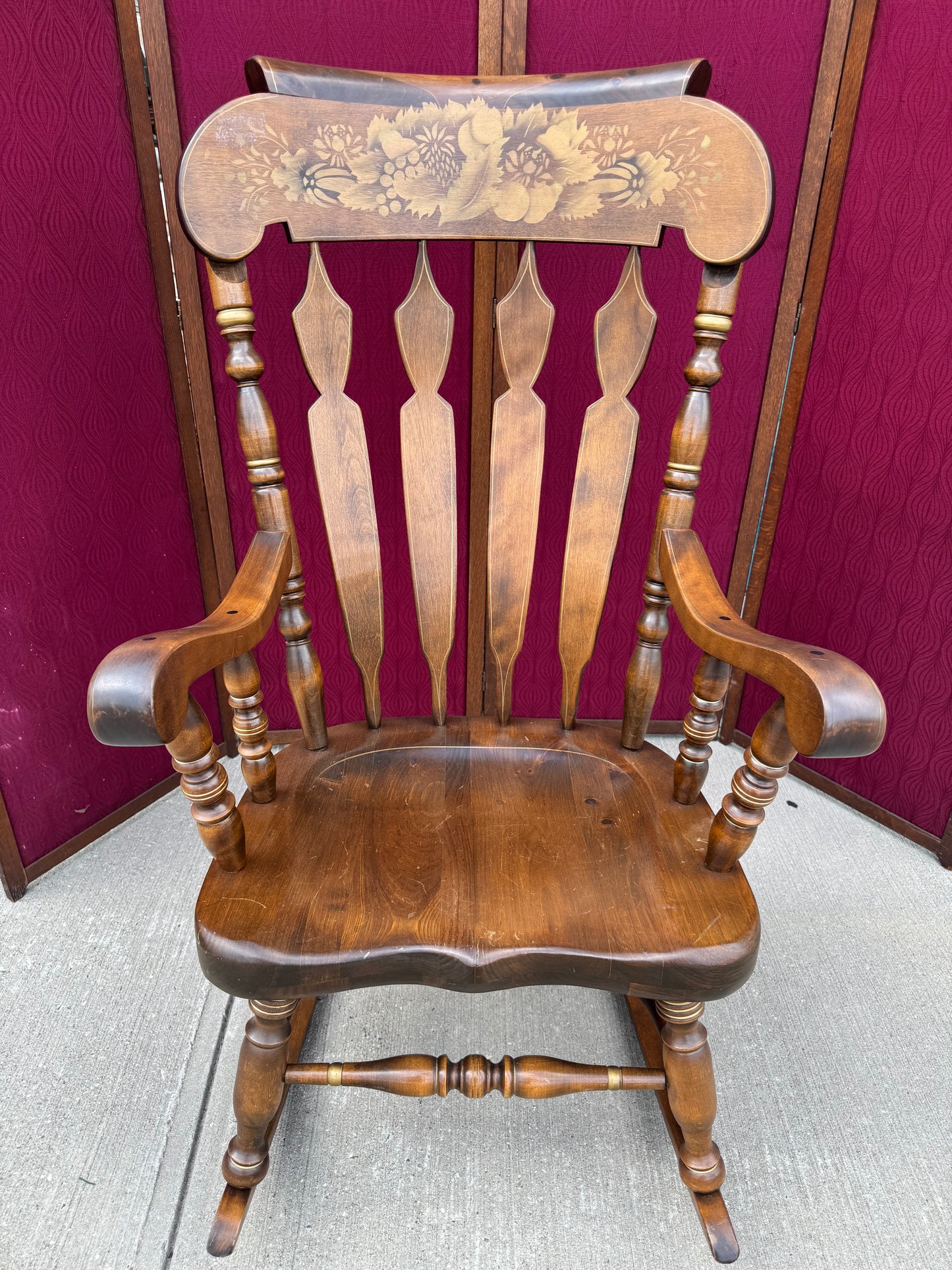 Vintage Windsor-Style Rocking Chair