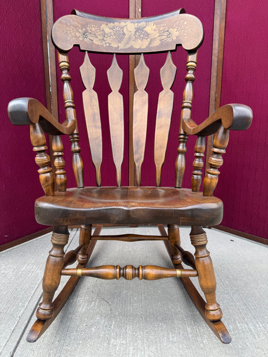 Vintage Windsor-Style Rocking Chair