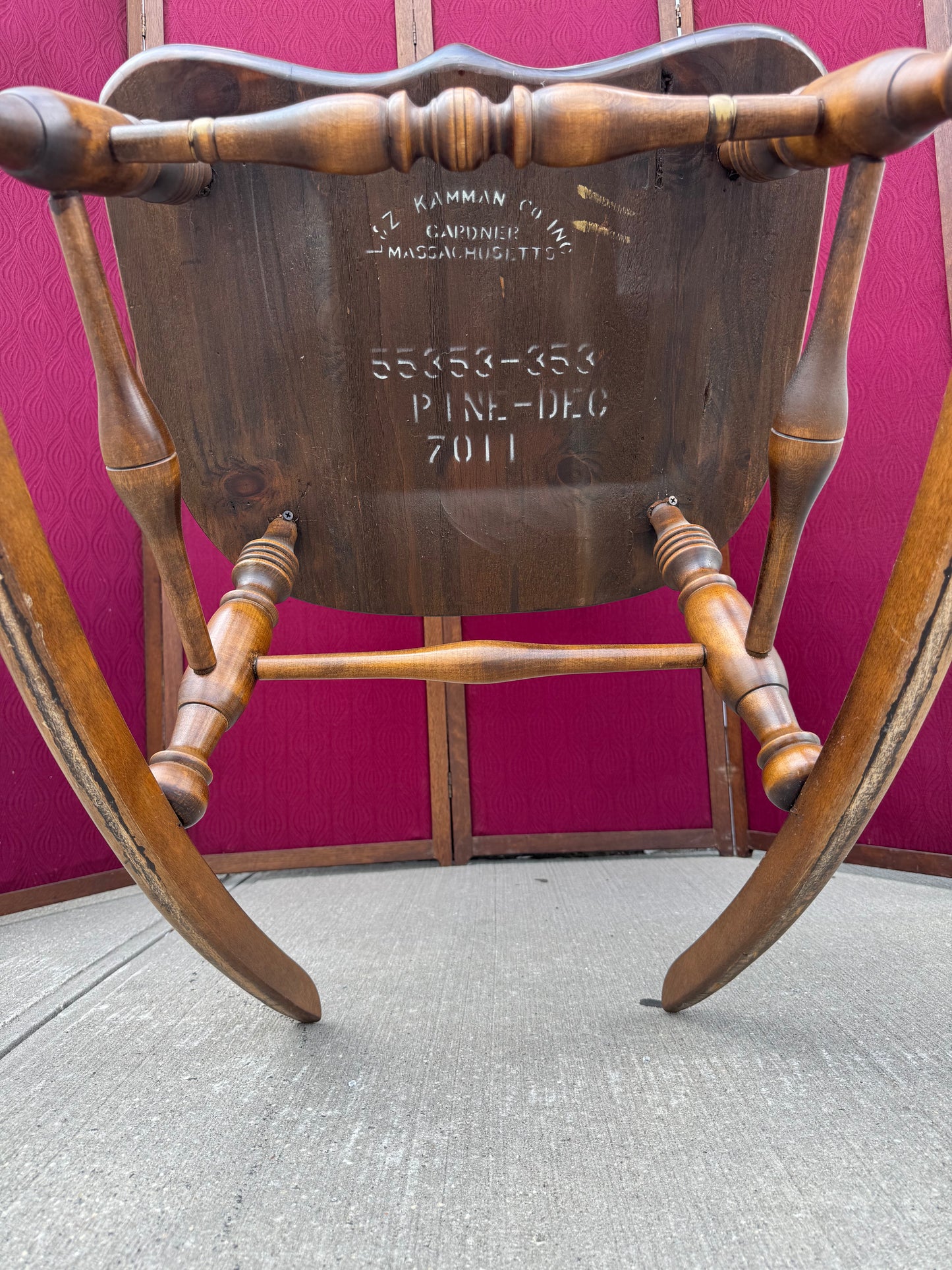 Vintage Windsor-Style Rocking Chair