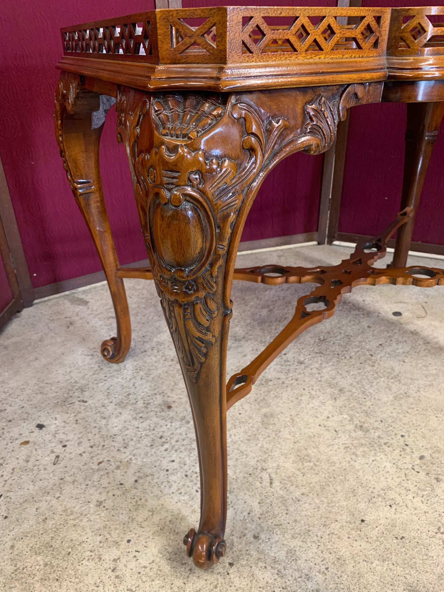 Vintage John Widdicomb Mahogany Coffee Table | 1950s Authentic