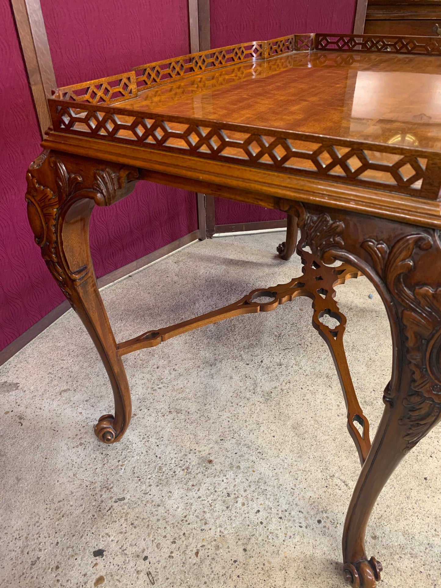 Vintage John Widdicomb Mahogany Coffee Table | 1950s Authentic