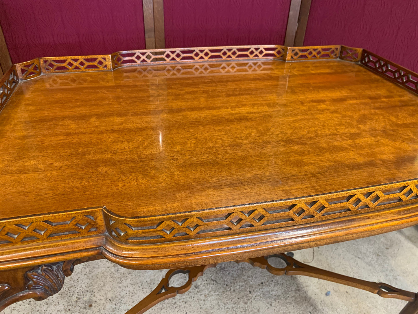 Vintage John Widdicomb Mahogany Coffee Table | 1950s Authentic