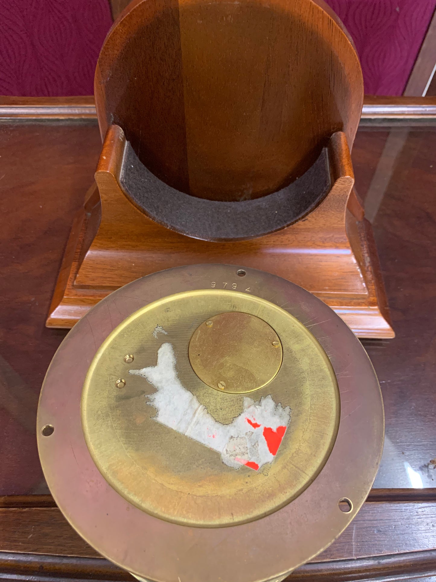 1979 Brass Maritime Ship’s Clock by Boston Clock Co. – Key Wound, Dual-Time, Chiming