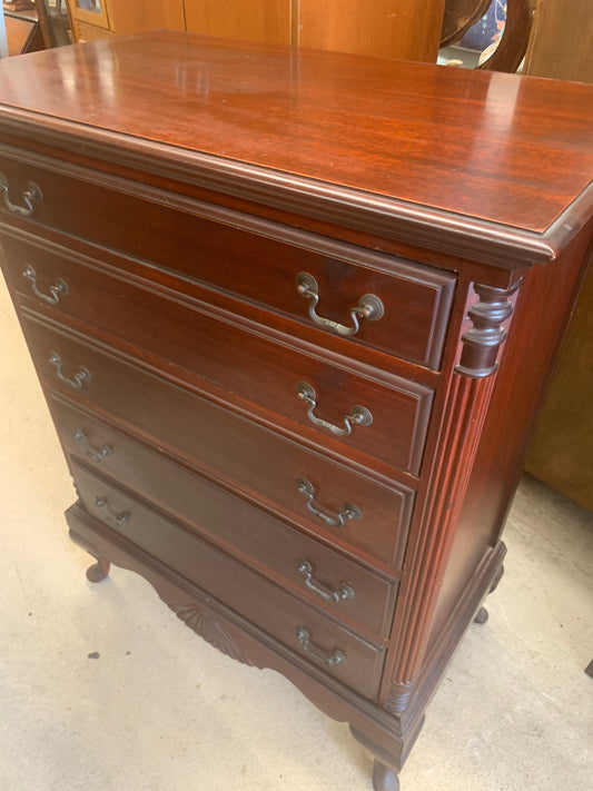 1940s Mahogany Chippendale Chest of Drawers